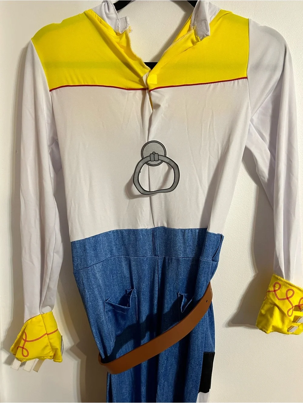 Disney Pixar Toy Story Jessie Kids Costume - Yellow, Blue & Cow Print
